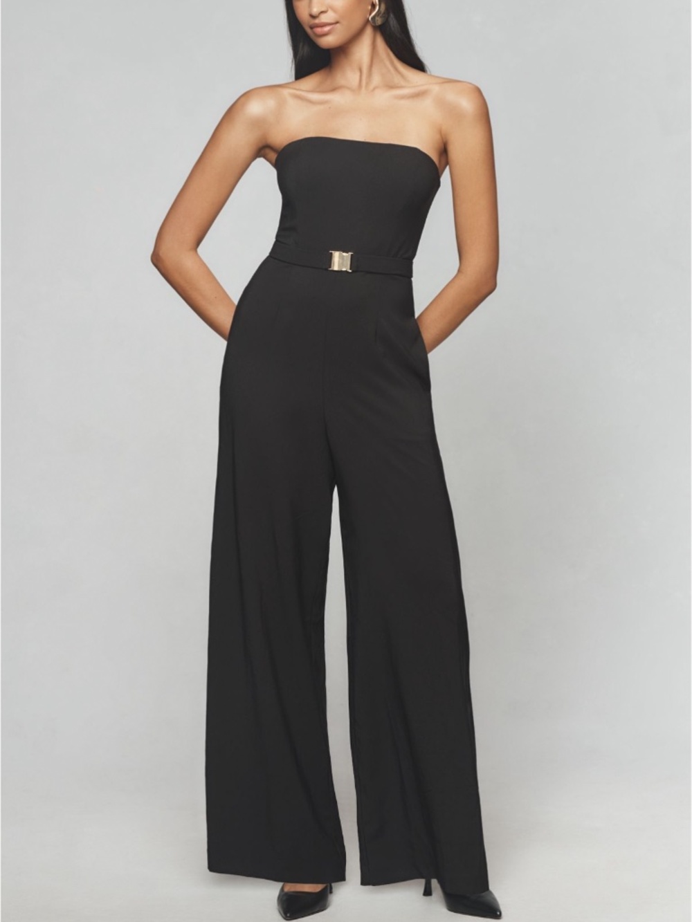 Anthropologie Black Jumpsuit